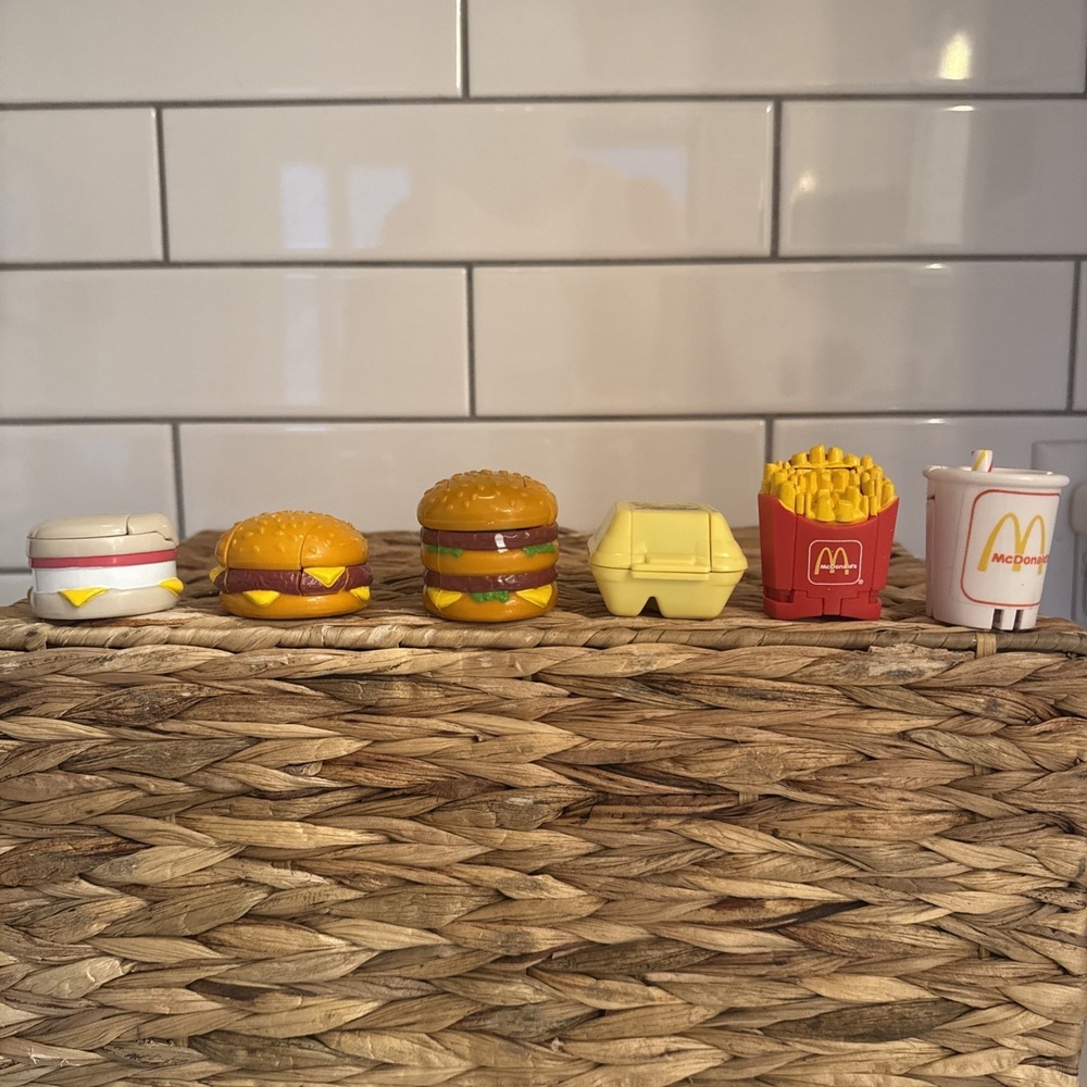 McDonald's 1987 Changeables Transformers set of 6 Big Mac Egg McMuffin Fries